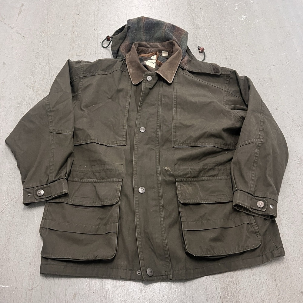 VTG Fieldmaster Men's Field Cargo Nylon‎ Insulated Jacket Dark Green Large